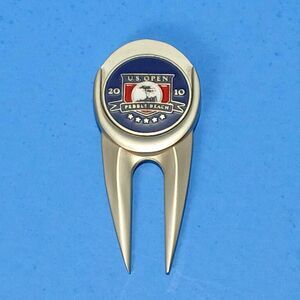 U.S. Open Pebble Beach 2010 Golf Divot Tool w/ Removeable Magnetic Ball Marker